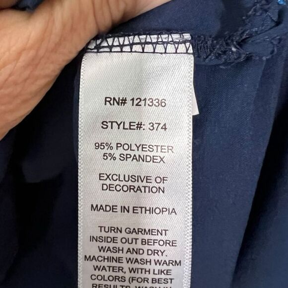 Koi Basics Becca Womens 2X Stretch V Neck Scrub Top - Picture 5 of 5